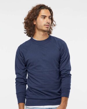 Independent Trading Co. Unisex Icon Lightweight Loopback Terry Crewneck Sweatshirt - Image 34