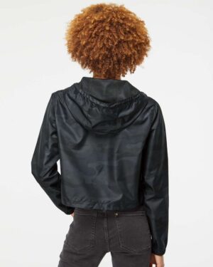 Independent Trading Co. Women's Lightweight Quarter-Zip Pullover Crop Windbreaker - Image 12