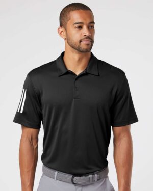 Adidas Men's Floating 3-Stripes Polo - Image 4