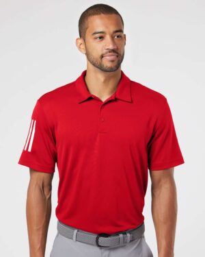 Adidas Men's Floating 3-Stripes Polo - Image 16