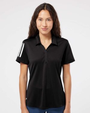 Adidas Women's Floating 3-Stripes Polo - Image 4