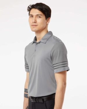Adidas Men's Striped Sleeve Polo - Image 11