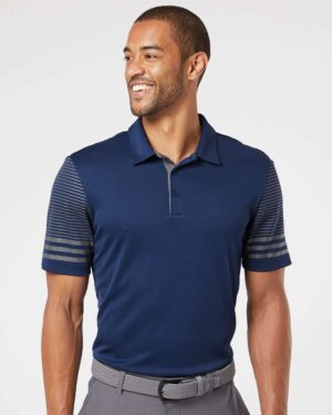 Adidas Men's Striped Sleeve Polo - Image 16