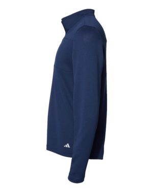 Adidas Men's 3-Stripes Double-Knit Quarter-Zip Pullover - Image 21