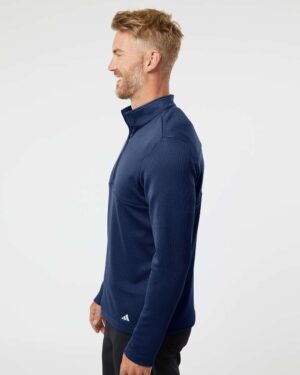 Adidas Men's 3-Stripes Double-Knit Quarter-Zip Pullover - Image 23