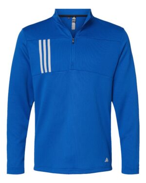 Adidas Men's 3-Stripes Double-Knit Quarter-Zip Pullover - Image 25
