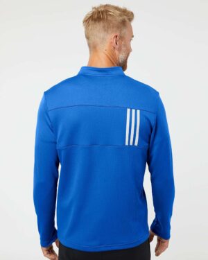 Adidas Men's 3-Stripes Double-Knit Quarter-Zip Pullover - Image 30