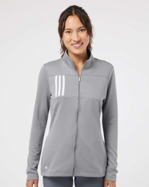 Adidas Women's 3-Stripes Double Knit Full-Zip Jacket - Image 10