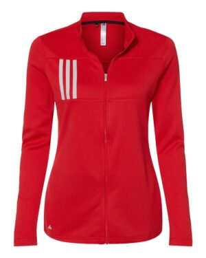 Adidas Women's 3-Stripes Double Knit Full-Zip Jacket - Image 13