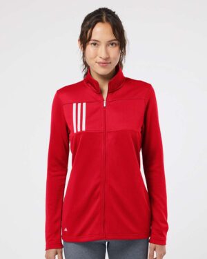 Adidas Women's 3-Stripes Double Knit Full-Zip Jacket - Image 16