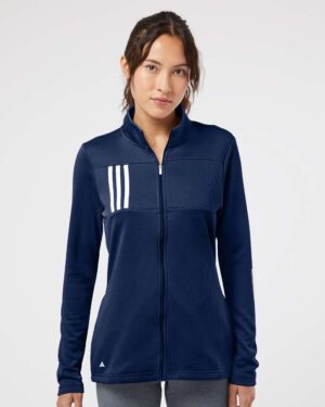 Adidas Women's 3-Stripes Double Knit Full-Zip Jacket - Image 22