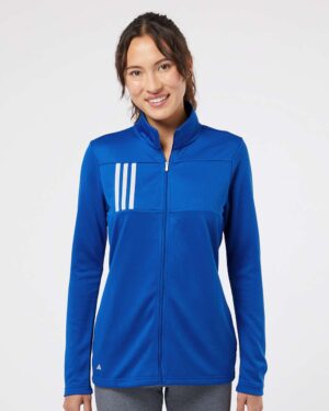 Adidas Women's 3-Stripes Double Knit Full-Zip Jacket - Image 28
