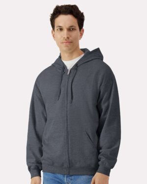Gildan Unisex Softstyle® Full-Zip Hooded Sweatshirt - Image 10