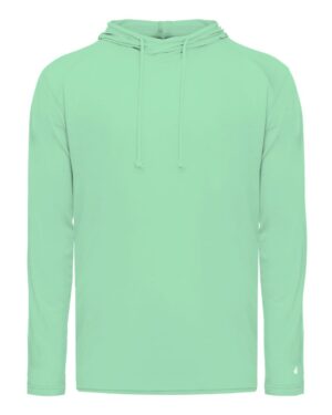 Badger Men's Tri-Blend Surplice Hooded Long Sleeve T-Shirt - Image 13