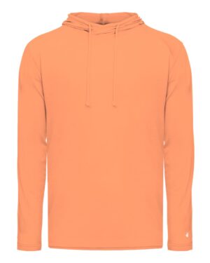 Badger Men's Tri-Blend Surplice Hooded Long Sleeve T-Shirt - Image 19