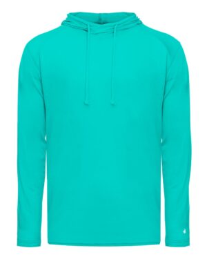 Badger Men's Tri-Blend Surplice Hooded Long Sleeve T-Shirt - Image 26