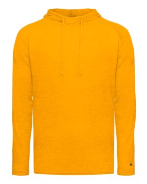 Badger Men's Tri-Blend Surplice Hooded Long Sleeve T-Shirt - Image 6