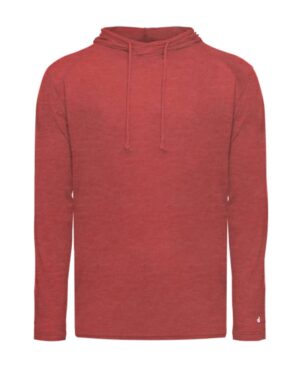 Badger Men's Tri-Blend Surplice Hooded Long Sleeve T-Shirt - Image 23