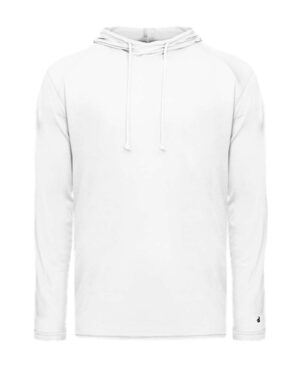 Badger Men's Tri-Blend Surplice Hooded Long Sleeve T-Shirt - Image 32