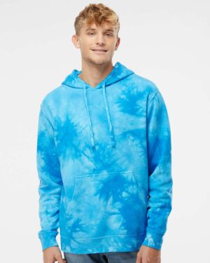 Independent Trading Co. Unisex Midweight Tie-Dyed Hooded Sweatshirt - Image 4