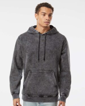Independent Trading Co. Unisex Midweight Mineral Wash Hooded Sweatshirt - Image 4