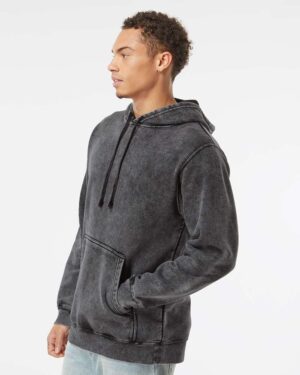Independent Trading Co. Unisex Midweight Mineral Wash Hooded Sweatshirt - Image 5