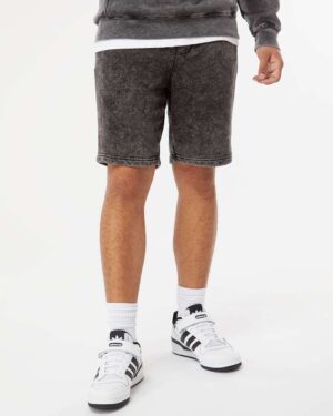Independent Trading Co. Unisex Mineral Wash Fleece Shorts - Image 4