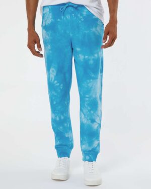 Independent Trading Co. Unisex Tie-Dyed Fleece Sweatpants - Image 4