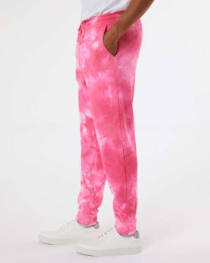 Independent Trading Co. Unisex Tie-Dyed Fleece Sweatpants - Image 29