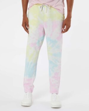 Independent Trading Co. Unisex Tie-Dyed Fleece Sweatpants - Image 34