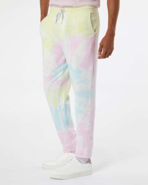 Independent Trading Co. Unisex Tie-Dyed Fleece Sweatpants - Image 35