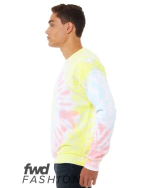 BELLA + CANVAS Unisex FWD Fashion Tie-Dyed Crewneck Sweatshirt - Image 3