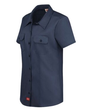 Dickies Women's Short Sleeve Work Shirt - Image 6