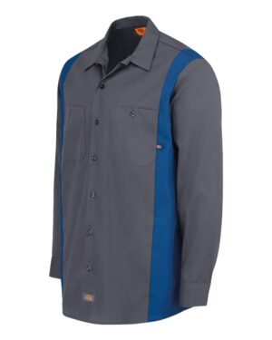 Dickies Men's Tall Industrial Colorblocked Long Sleeve Shirt - Image 9